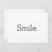 Smile weissschwarz ポストカード (正面/裏面)