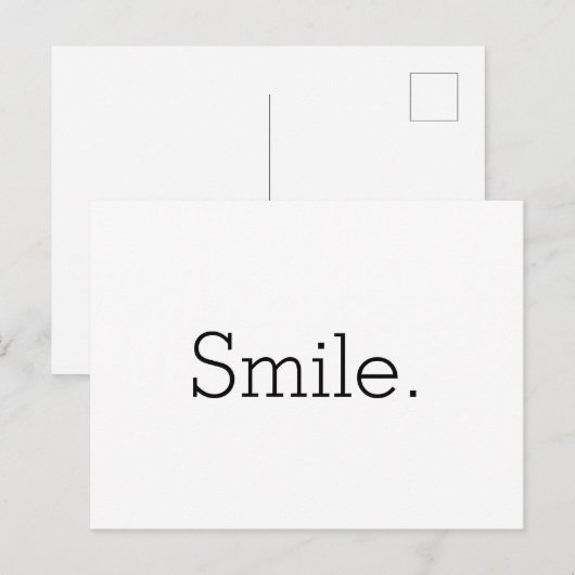 Smile weissschwarz ポストカード (正面/裏面)