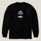 Smile Wide: Big Teeth, Bigger Heart Whale Inspired トライブレンドＴシャツ (デザイン背面)
