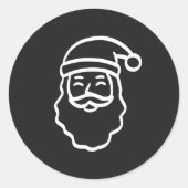 Smile with Santa ラウンドシール (正面)