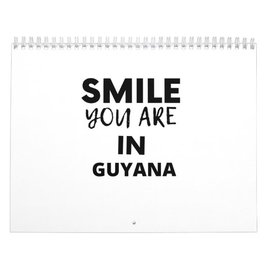 SMILE YOU ARE IN Guyana カレンダー (カバー)