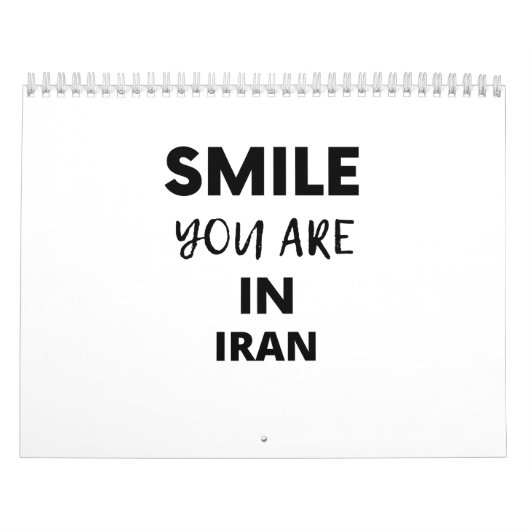 SMILE YOU ARE IN IRAN カレンダー (カバー)