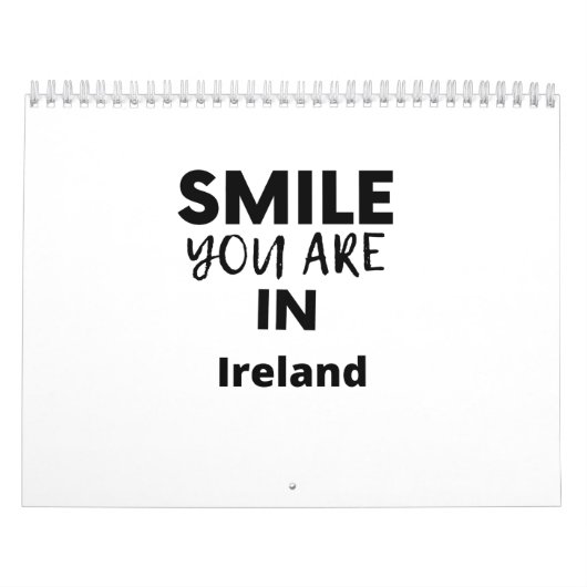 SMILE YOU ARE IN Ireland カレンダー (カバー)