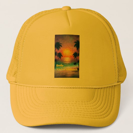 Smile... You're at the Beach – Chill Summer Cap キャップ (正面)