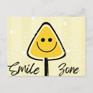 Smile Zone Postkarte – Lustige Gute-Laune-Karte ポストカード