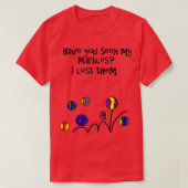 Smilealottees Funny Lost my Marbles Pun  Tシャツ (デザイン正面)