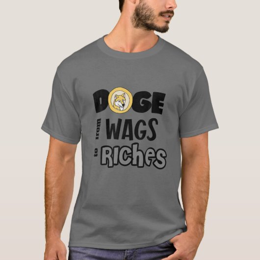 Smilecryptos Dogecoin Dog Riches Cryptocurre Tシャツ (正面)
