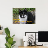 Smiler says- Sometimes, you just have to try cute. ポスター (ホームオフィス)