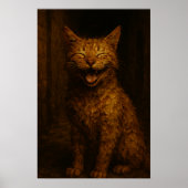 Smiles Are Free: Grinning Alleyway Cat ポスター (正面)