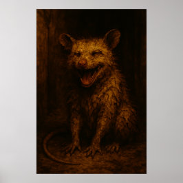 Smiles Are Free: Grinning Alleyway Possum ポスター