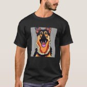 Smileteespets ジャーマンシェパード 子犬 tシャツ (正面)