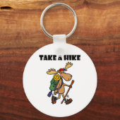 Smileteessports Funny Take A Hike Moose Hiking キーホルダー (正面)
