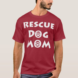 Smiletesペットかわいいレスキュー犬ママと前足 Tシャツ