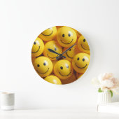 smiley ラージ壁時計 (ホーム)