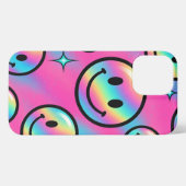 Smiley Arc-en-Ciel – Coque iPhone Rétro Y2K  iPhoneケース (裏面横)
