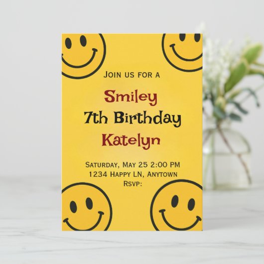 Smiley Birthday 招待状 (スタンド正面)