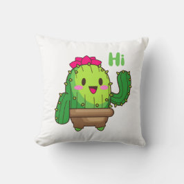 Smiley Cactus Pillow – Hello Plant Design クッション