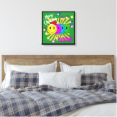 Smiley face ポップなクリスマス♡ キャンバスプリント (インサイチュ (寝室))