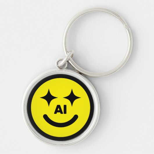 Smiley Face AI™ Keychain キーホルダー (正面)