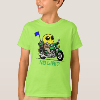 smiley face biker adventure tシャツ