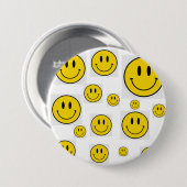 Smiley Face Brooch 缶バッジ (正面&裏面)