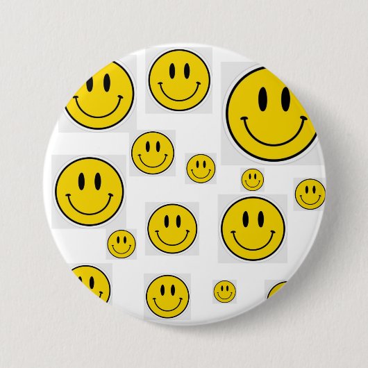 Smiley Face Brooch 缶バッジ (正面)