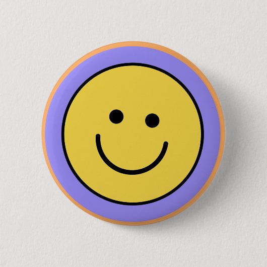 Smiley face button 缶バッジ (正面)