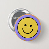 Smiley face button 缶バッジ (正面&裏面)