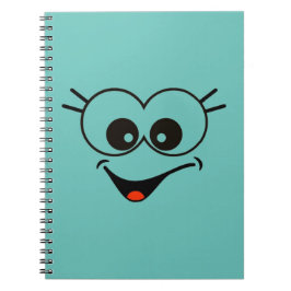 Smiley Face Spiral Photo Notebook ノートブック