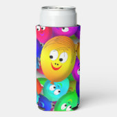 Smiley Faces Balloons Pattern-64171 スリム缶クーラー (Seltzer裏面)