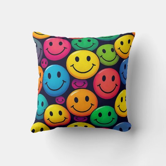 Smiley Faces Cushion  クッション (裏面)