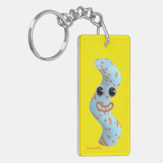 Smiley Squiggle Worm Guy Keychain キーホルダー (正面左)