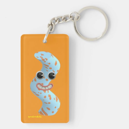 Smiley Squiggle Worm Guy Keychain キーホルダー (裏面)