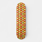 Smiley Vintage Retro Pattern No. 02 スケートボード (正面)