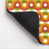 Smiley Vintage Retro Pattern No. 02 マウスパッド (コーナー)