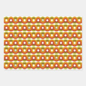 Smiley Vintage Retro Pattern No. 02 ラッピングペーパーシート (正面)