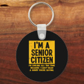 Smiling All Time Because I Can't Hear A Word Funny キーホルダー (正面)