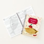 Smiling Apple Pie Name図解入りの、写真付きのレシピ ノートブック (内部)