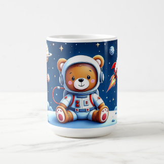 Smiling Astronaut Teddy Adventure コーヒーマグカップ