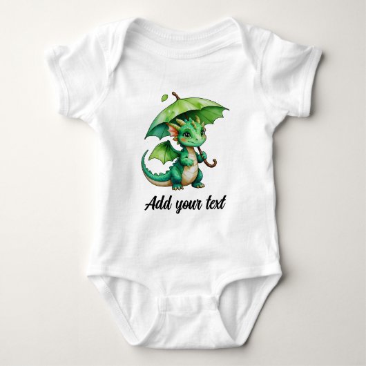 Smiling Baby Dragon Bodysuit ベビーボディスーツ (正面)