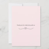 Smiling Bear Baby Shower Invite 招待状 (裏面)