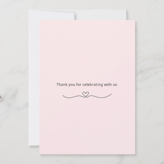 Smiling Bear Baby Shower Invite 招待状 (裏面)