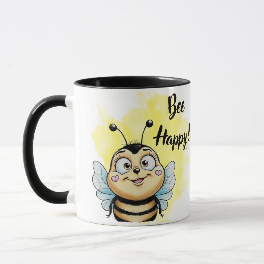 Smiling Bee:Bee Happy マグカップ (左)