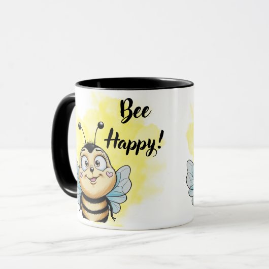 Smiling Bee:Bee Happy マグカップ (正面左)
