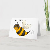 Smiling Bee Fun Bumblebee Character カード