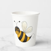 Smiling Bee Fun Bumblebee Character 紙コップ (正面)
