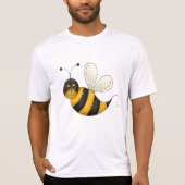 Smiling Bee Fun Bumblebee Character Tシャツ (正面)