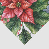 Smiling Black Woman In Santa Hat Christmas 薄葉紙 (詳細)