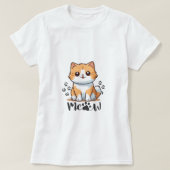 Smiling cat tシャツ (デザイン正面)