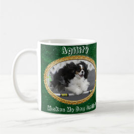 Smiling Cavalier Agility Dog Mug コーヒーマグカップ